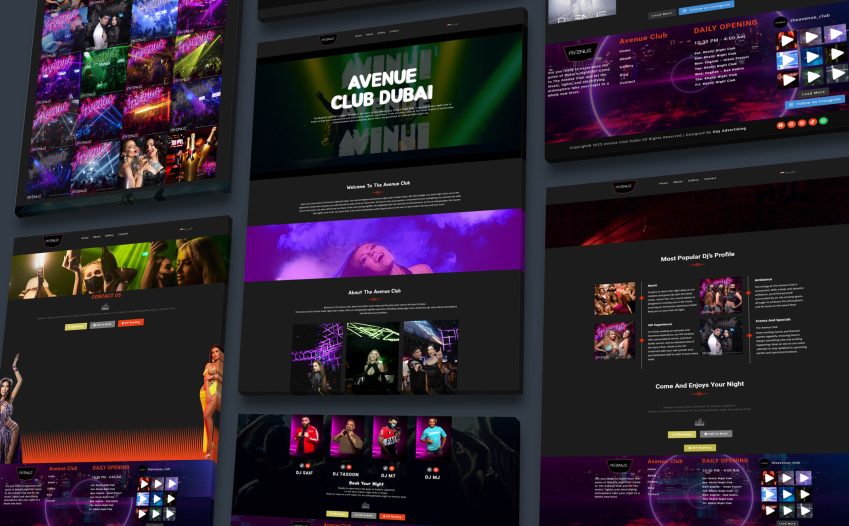 Dubai Avenue Club - Oxy Advertising Client Portfolio